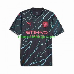 Camisola Manchester City Haaland 9 Special Printing Homem Equipamento Terceiro 2023-2024 Manga Curta